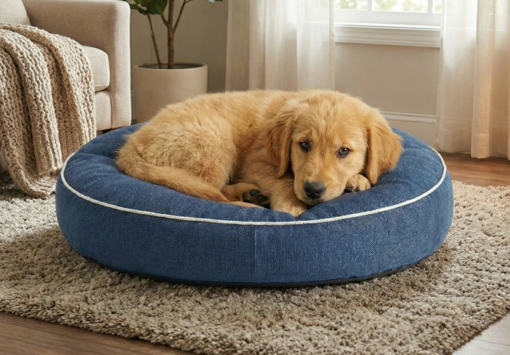 Round Dog Cushion