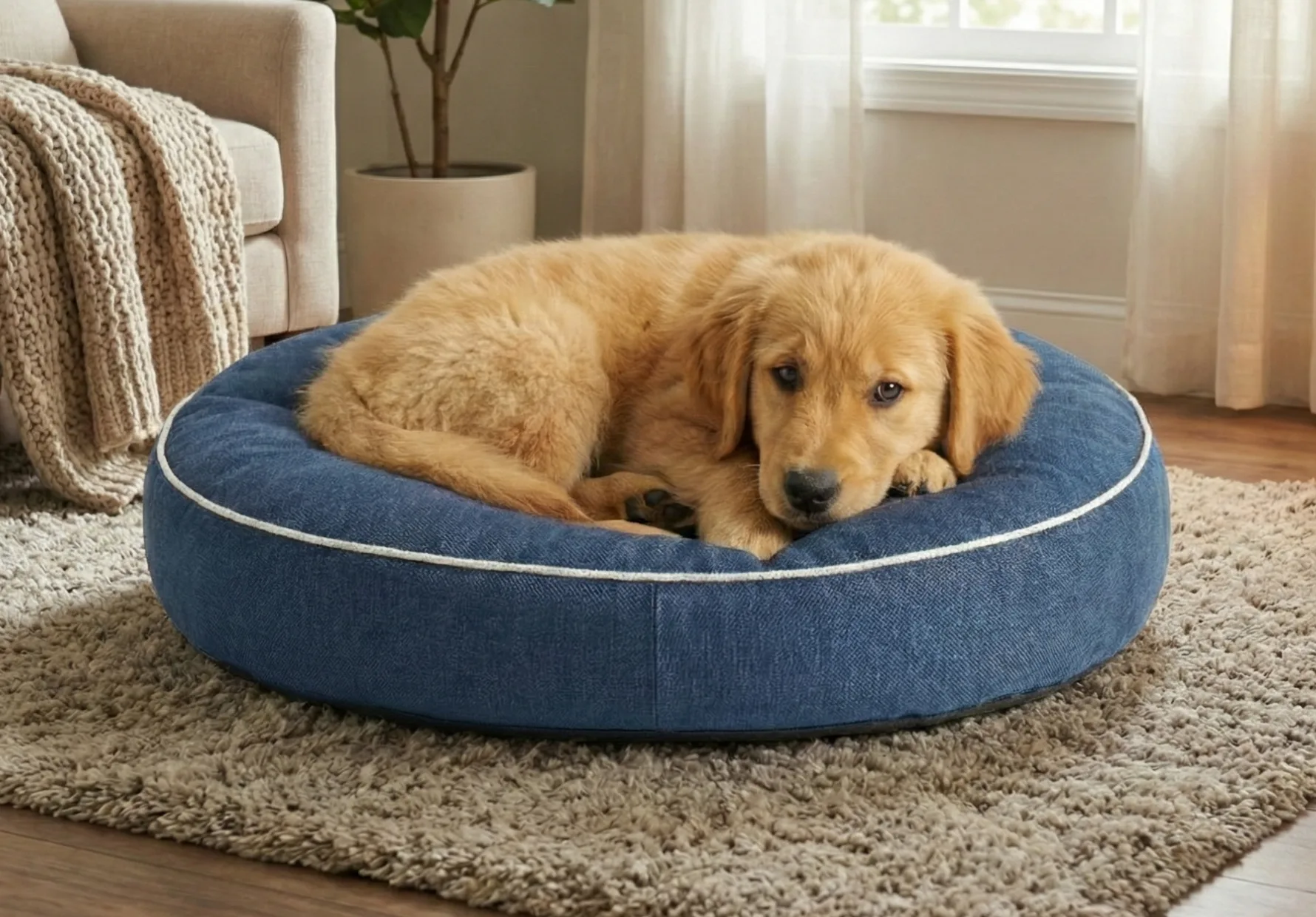 Round Dog Cushion
